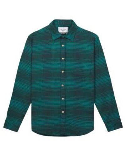 Portuguese Flannel Paralele Shirt M - Green
