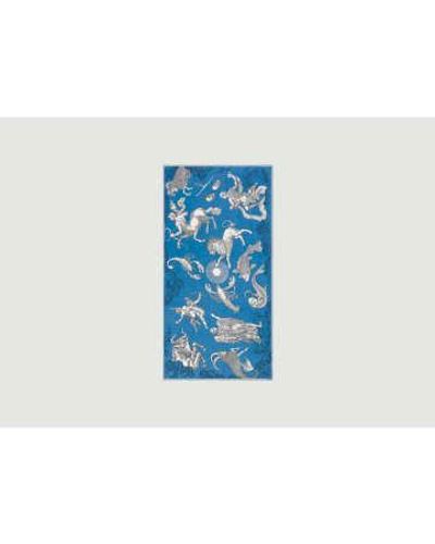 Inoui Edition Bufanda 100 astrología - Azul