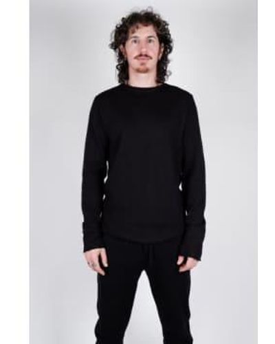 Hannes Roether Boiled Sweatshirt Black - Nero