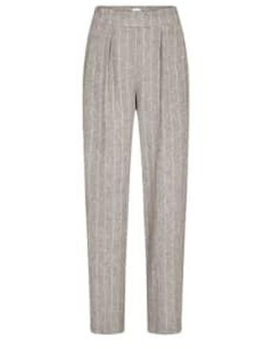 Levete Room Guddi Pinstripe Trousers - Grey