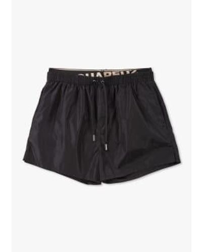 DSquared² Shorts de baño a capas con logo en negro hombre