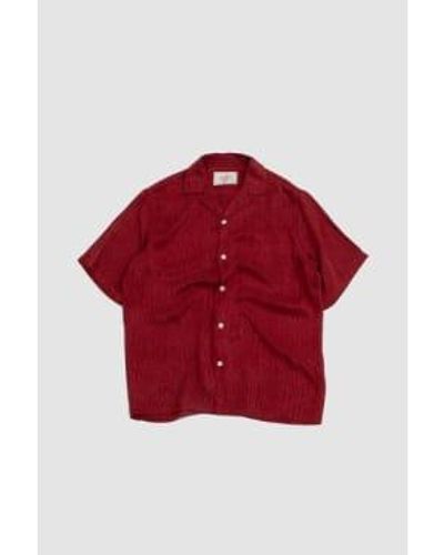 Portuguese Flannel Fingerabdruckhemd - Rot