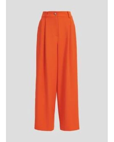 Essentiel Antwerp Pantalon à jambes larges s employés - Orange