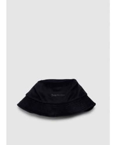 Juicy Couture Womens Ellie Velour Bucket Hat In - Nero