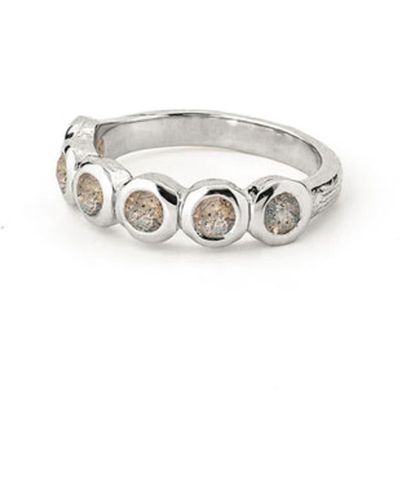 Renné Jewellery Labradorite Zeta Ring - White