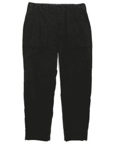 Engineered Garments Pantalones fatiga algodón negro algodón