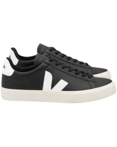 Veja Campo Chromefree Leather White Trainers 6 - Black