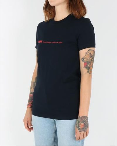WOOD WOOD T-shirt Navy En - Noir