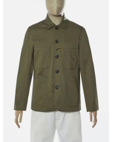 Universal Works Twill Bakers Jacket Light Olive M - Green