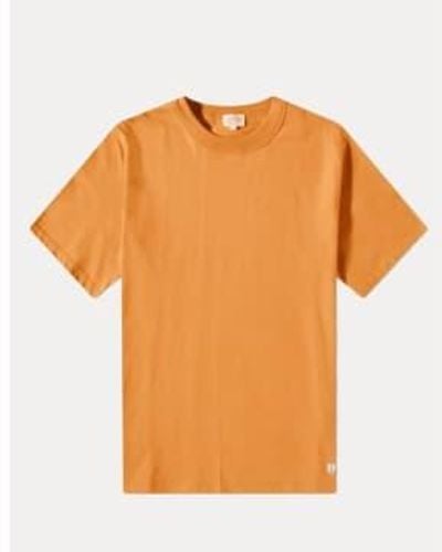 Armor Lux T Shirt Heritage Coton Bio Rusty - Arancione