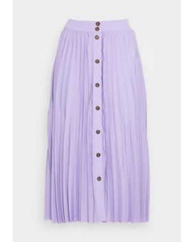 SELECTED Plisse Skirt In - Viola