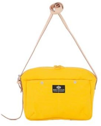 Bag "n" Noun Lienzo calidad pochette amarillo