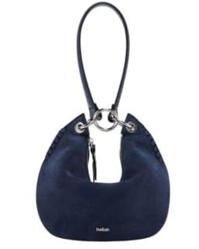 Ba&sh Suede Swing Bag One Size Navy - Blue