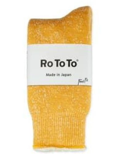 RoToTo Double Face Merino Socks M / Eu 40-43 - Yellow