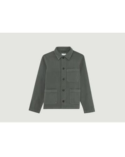 L'Exception Paris Cotton Canvas Worker Jacket 46 - Green