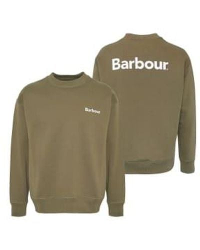 Barbour Heritage plus nicholas sweatshirt mid - Grün