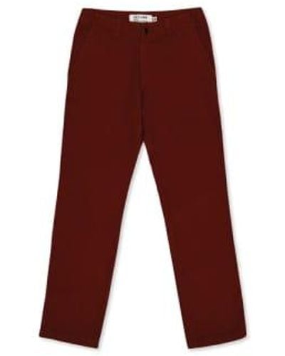 Outland Twill Rust Dock Trousers 30 / - Red