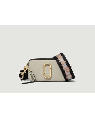 Marc Jacobs The Logo Strap Snapshot Small Camera Bag Leather New Dust Multi Camera Bag - Natur