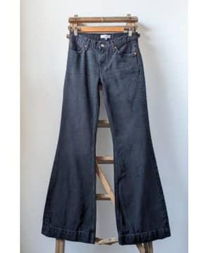 RE/DONE Jeans con estampado negro roto - Azul