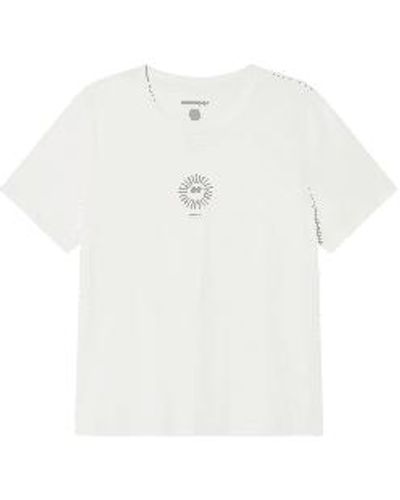 Thinking Mu | t-shirt soleil ida - Blanc