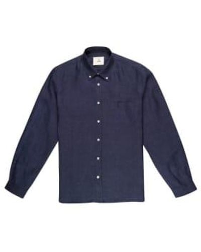 La Paz Branco button down shirt in dark - Azul