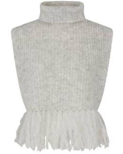 Second Female Caroa Knit Vest Xsmall - Grey