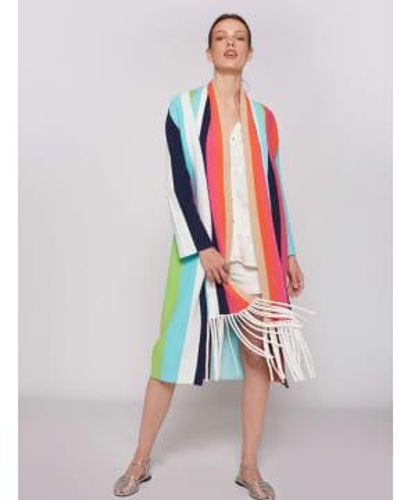 Vilagallo Multicolour Knit Cardigan - Bianco