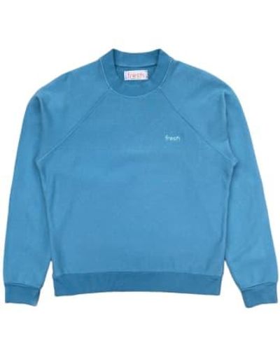 Fresh Sweat-shirt coton billie en bleu clair