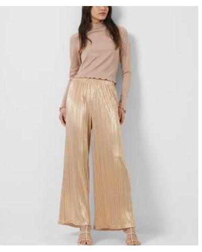 French Connection Shimmer sky jersey culottes - Natur