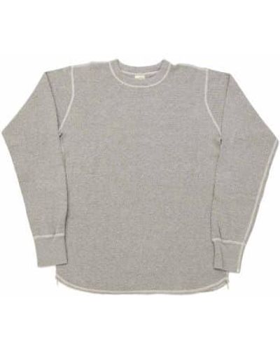 Buzz Rickson's Ls Thermal T-shirt Xl - Gray
