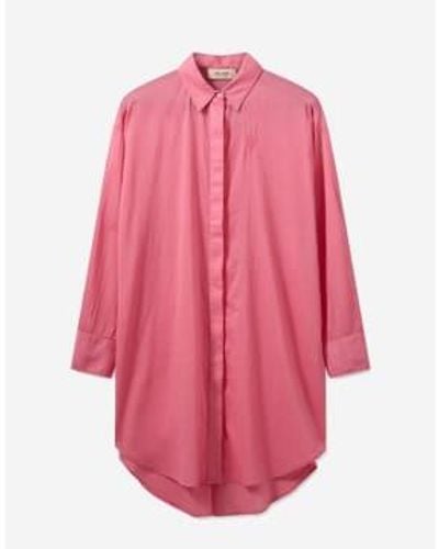 Mos Mosh Mmrosie Voile Shirt Dress Size: Xs, Col: S - Pink