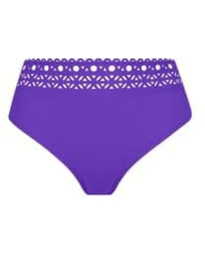 Lise Charmel Ajourage Couture High Waist Bikini Brief - Purple