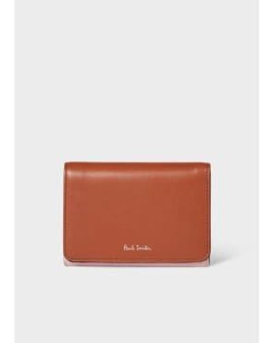 Paul Smith Multicolour Leather Tri Fold Purse One Size - White