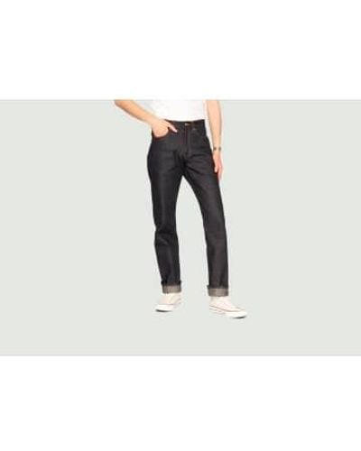 Naked & Famous Naked And Famous True Guy Jeans Hard Soft Selvedge - Blu