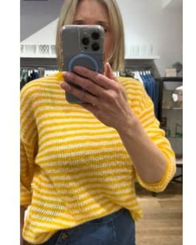 Compañía Fantástica Stripe Knit S - Yellow