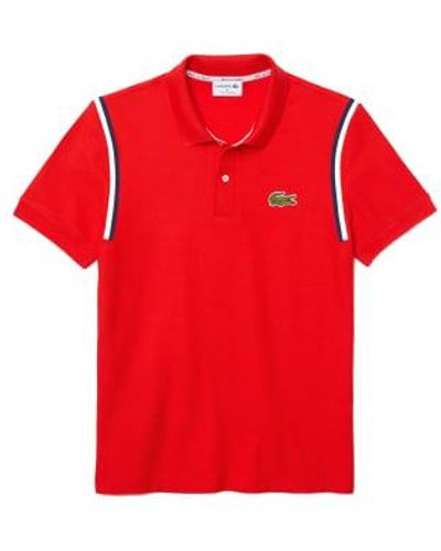 Lacoste Made In France Regular Fit Organic Cotton Polo Shirt 1 - Rosso