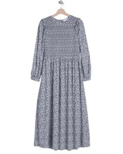indi & cold Flower Dress - Gray