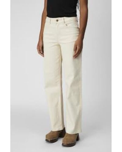 Object Sava Sandshell Twill Straight Jeans - Natural