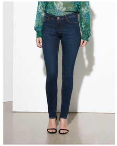 Reiko Tero Slim Fit Mid Rise Jeans - Blau