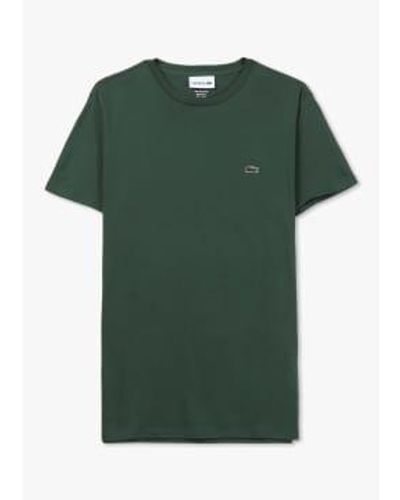 Lacoste Camiseta algodón hombre hombre en ver - Verde