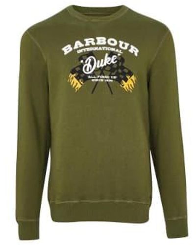 Barbour International Famous Duke Sweatshirt Vintage L - Green