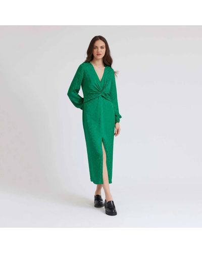 Idano Sweet Uni Dress - Green