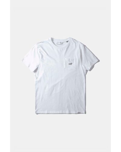 Edmmond Studios Patch canard blanc T-shirt - Bleu