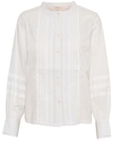 Part Two Camisa algodón orgánico eskeline blanco brillante
