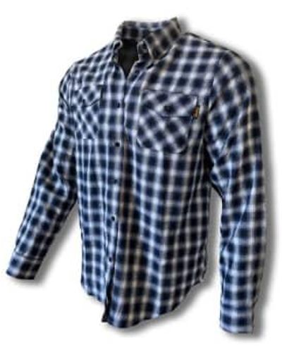 Fortis Unisex Flannel Shirt Small - Blue