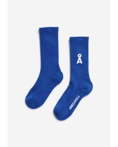 ARMEDANGELS Saamus Organic Cotton Socks Or Dynamo - Blu