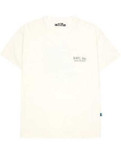 Kavu Stack cap t-shirt – gebrochenes weiß
