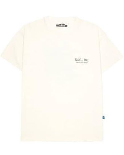 Kavu Stack Cap T Shirt Off - Bianco