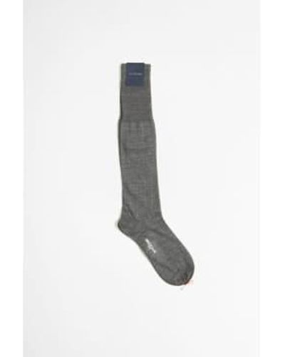 Bresciani Blend Long Socks Medio/bianco L - Multicolor