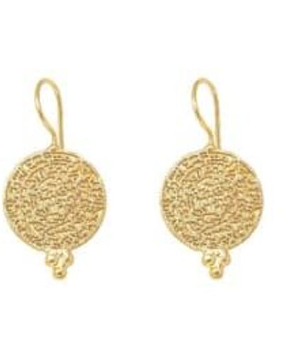 Ashiana Algir Coin Earrings O/s - Metallic